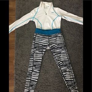 Under armour set leggings and pullover